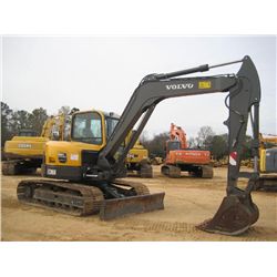 VOLVO ECR88 HYDRAULIC MINI EXCAVATOR, S/N 15899 (12 YR) 6'6" STICK, 36" BUCKET, BACKFILL BLADE, 24" 