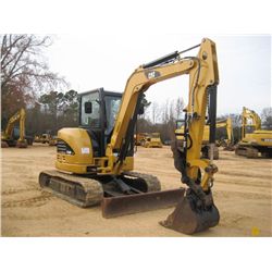 CAT 305DCR HYDRAULIC MINI EXCAVATOR, S/N XER00932 (11 YR) 5'6" STICK, 24" BUCKET, 50" CLEANOUT BUCKE