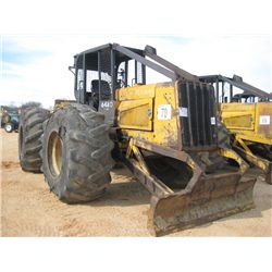 JOHN DEERE 648D GRAPPLE SKIDDER, S/N 509368, SINGLE ARCH GRAPPLE, WINCH, CANOPY, 30.5-32 TIRES, METE