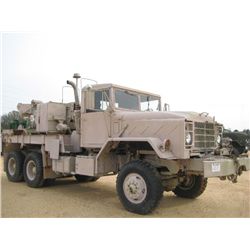 1985 AM GENERAL HYDRAULIC CRANE TRUCK, S/N 34158RC53600791, CUMMINS, A/T, TURNER WINCH, CRANE BOOM, 