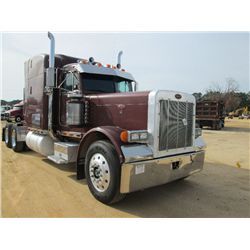 1988 PETERBUILT 379 T/A TRUCK TRACTOR, S/N 1XP5DB9X2JN259226, 425 HP CAT 3406B DIESEL ENG, 15 SPD TR