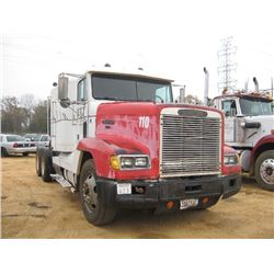 1987 FREIGHTLINER T/A TRUCK TRACTOR, S/N FUYDCXB8MH396971, CUMMINS DIESEL ENG, 9 SPD TRANS, SLEEP CA