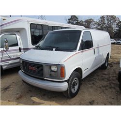 2001 CHEVROLET CARGO VAN, S/N 1GTGG25R311101591, V8 GAS, A/T, P/S, A/C
