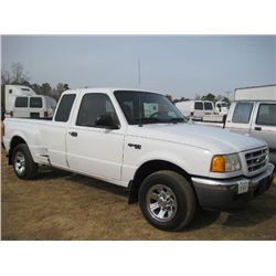 2001 FORD RANGER SPORT SIDE, S/N 1FTYR14V11PB13209, V6 GAS ENG, A/T, A/C, P/S, EXT CAB