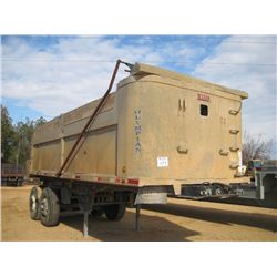 OLYMPIAN 21' T/A ALUMINUM DUMP TRAILER, S/N 1HLZ1Y3G7R6200134, 21 CU YD, 315/80R22.5 TIRE, DISC WHEE
