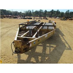 BELSHE 8' X 24' TRI-AXLE TAG TRAILER, S/N 16JF01835V1090391, HEAVY EQUIPMENT HAULER, RAMP, 215/75R17