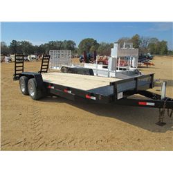 SHOP BUILT 7' X 20' T/A TAG TRAILER, S/N T549776, 2' DOVETAIL RAMPS, 8.75R16.5 TIRES