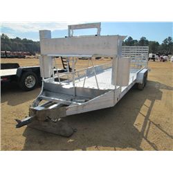 2001 ALUMNE 22' ALUMINUM TRAILER, S/N 43146