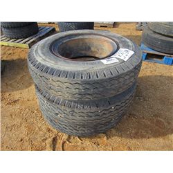 1 LOT (3) 900.20 TIRES & RIMS