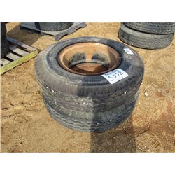 1 LOT (2) 9.0020 TIRES & RIMS