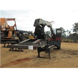 PRENTICE 410D LOG LOADER, S/N P50400, ECAB, MTD ON EVANS T/A TRAILER, S/N V953