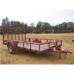 HEFTY 7'X12' S/A TAG TRAILER, S/N 5NKBU1211, 12V WINCH, RAMP, ST205/75D15 TIRES