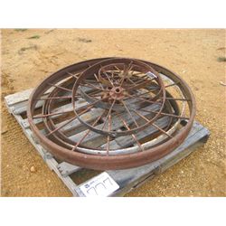 1 LOT (7) STEEL WHEELS