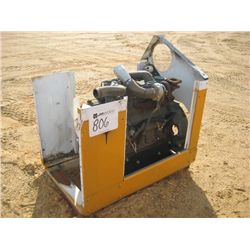 KUBOTA V3300-T DIESEL ENGINE, SKID MTD