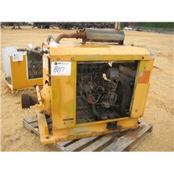 KUBOTA DIESEL ENGINE W/POWER TAKE OFF, SKID MTD
