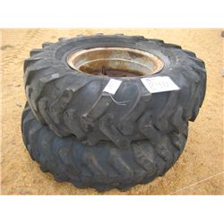 1 LOT (2) 14.00-24 TIRES & RIMS