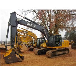 JOHN DEERE 210G LC HYDRAULIC EXCAVATOR, S/N 520665 (12 YR) 9'6" STICK, 42" BUCKET, HYDRAULIC THUMB, 