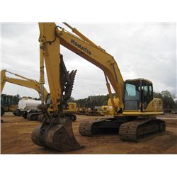 KOMATSU PC200LC-7 HYDRAULIC EXCAVATOR, S/N C50876 (06 YR) 9'7" STICK, 48" BUCKET, THUMB, 32" TBG, EC