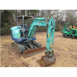 IHI 28N2 HYDRAULIC EXCAVATOR, S/N WL002122 (05 YR) 18" BUCKET, CANOPY, 12" RUBBER TRACK, BACKFILL BL