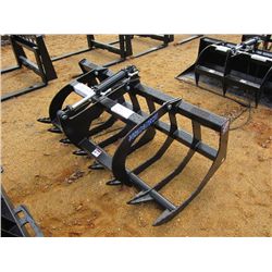 UNUSED VERSATECH BRUSH GRAPPLE 21000, ONE CYLINDER, FITS SKID STEER