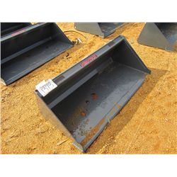 UNUSED VERSATECH 60" SMOOTH BUCKET 25060, FITS SKID STEER