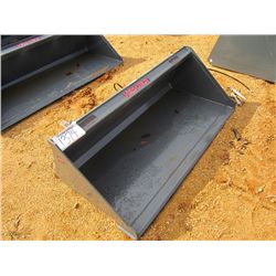 UNUSED VERSATECH 60" SMOOTH BUCKET 25060, FITS SKID STEER