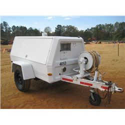 INGERSOLL RAND AIR COMPRESSOR, S/N 175614-U89-329, JD DIESEL, METER READING 26 HRS