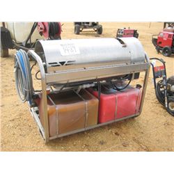 HYDRO TEK MOBILE WASH SKID, KOHER ENG, 250 DEGREE STEAM, METER READING 1,817 HRS