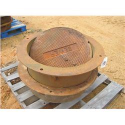 1 LOT (2) 8" MANHOLE COVER