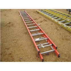 WERNER 32' FIBERGLASS EXTENSION LADDER