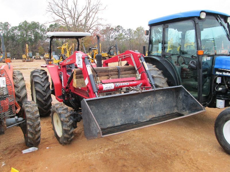YANMAR FX26D 4X4 FARM TRACTOR, S/N 125911, 3 PT HITCH, KOYKER 155 FRONT