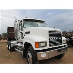 2006 MACK CHN613 T/A TRUCK TRACTOR, S/N 1M1AJ06Y16N003659, AC 380 HP MACK ENG, 8LL TRANS, 44K REARS,