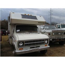 1978 FORD MIDAS S/A CAMPER, S/N E37HHCD5674, GAS ENGINE, A/T, A/C, P/S, 14' CAMPER, ODOMETER READING
