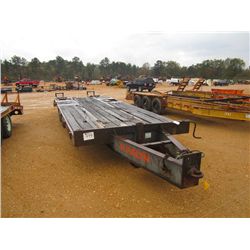 KALYN T/A TAG TRAILER, S/N 1K9E24220H1005475, 8' WIDE, 19' DECK, 6' BEAVER TAIL, FLIP RAMPS