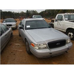 2003 FORD POLICE INTERCEPTOR, S/N 2FAHP71W43X209246, (DOES NOT RUN)