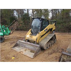 CAT 297C SKID STEER LOADER, S/N CP00250, GP BUCKET, ECAB W/AIR, 18" RUBBER TRACK, METER READING 4,65