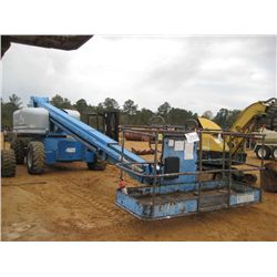 GENIE S-60 4X4 SELF PROPELLED MAN LIFT, S/N 26060, PERKINS DIESEL ENG, 60' BOOM, 2 MAN CONTROL BASKE