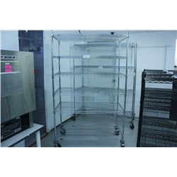 LARGE 6 TIER MOBILE METRO RACK