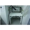 Image 1 : FUME HOOD, LABORATORY TABLE, METAL STORAGE