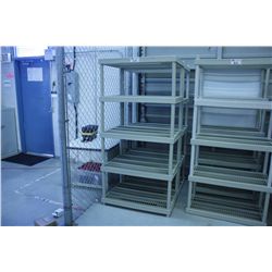 PAIR OF  5 TIER PLASTIC STORAGE SHELVES
