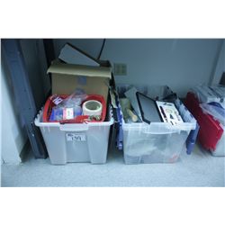 2 BINS OF ASSORTED TOOLS