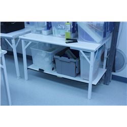 WHITE LABORATORY BENCH