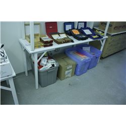 WHITE LABORATORY TABLE (LOCATED IN CENTER ROOM)