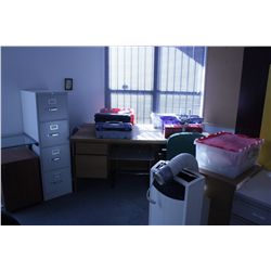 CONTENTS OF SALES OFFICE INCL: 2 BOOKCASES, 3