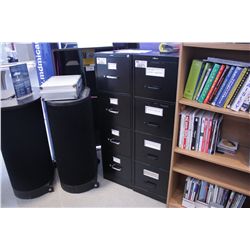 BLACK 4 DRAWER FILE CABINET