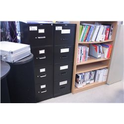 BLACK 4 DRAWER FILE CABINET