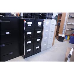 BLACK 4 DRAWER FILE CABINET