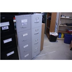 GREY 4 DRAWER FILE CABINET