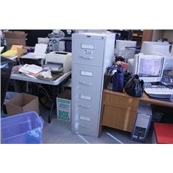 GREY 4 DRAWER FILE CABINET