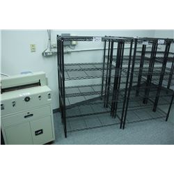 BLACK 4 TIER METRO RACK